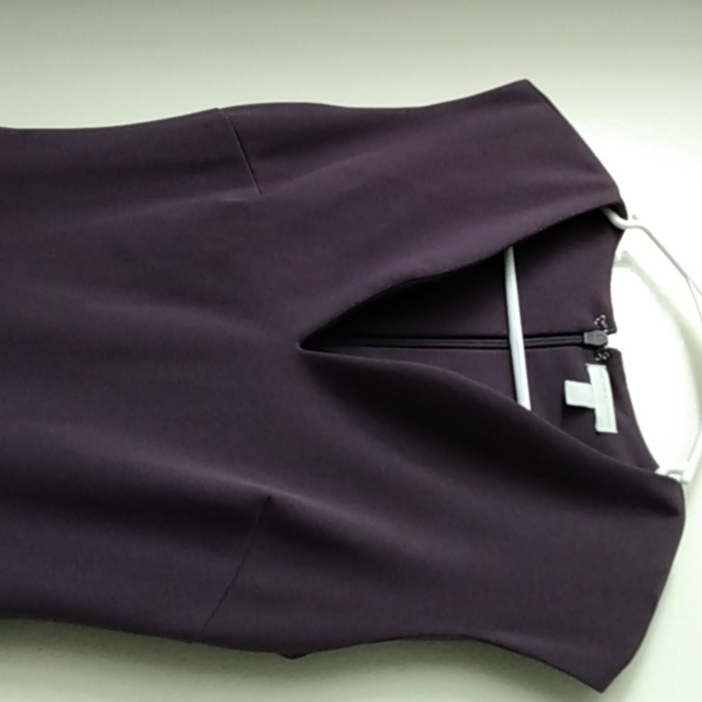 Deep purple cap sleeve sheath dress by NY&Co.streamline fit, size small - Picture 7 of 8